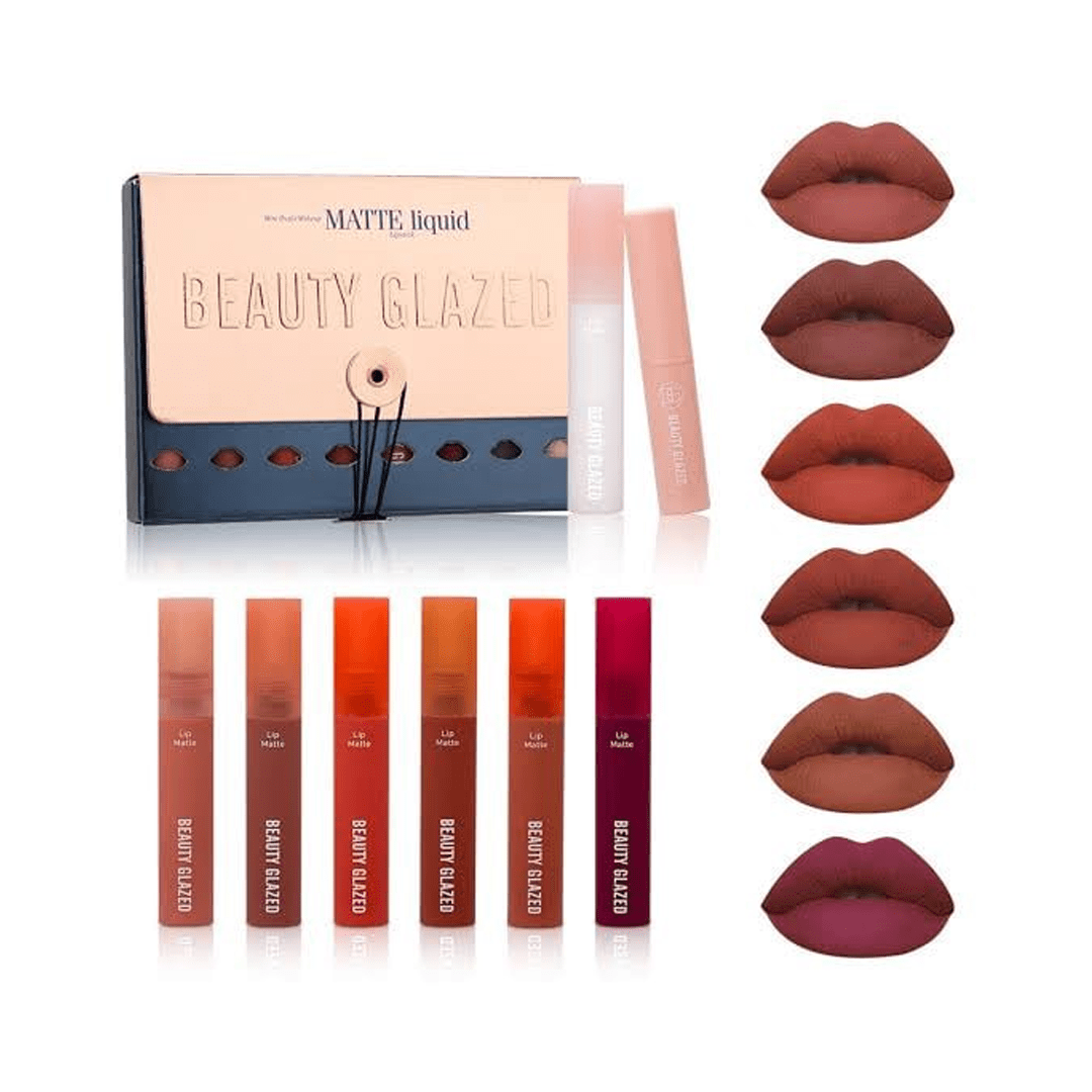 Beauty Glazed 8 Pieces Matte Desert Rose Lipstick