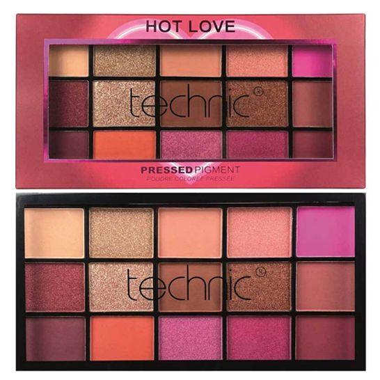 Technic Pressed Pigment Eyeshadow Palette Hot Love