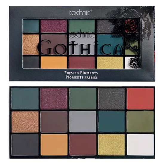 Technic Pressed Pigment Eyeshadow Palette Gothica