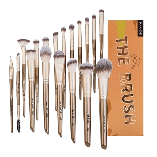 Maange The Brush 18pieces Set Brown