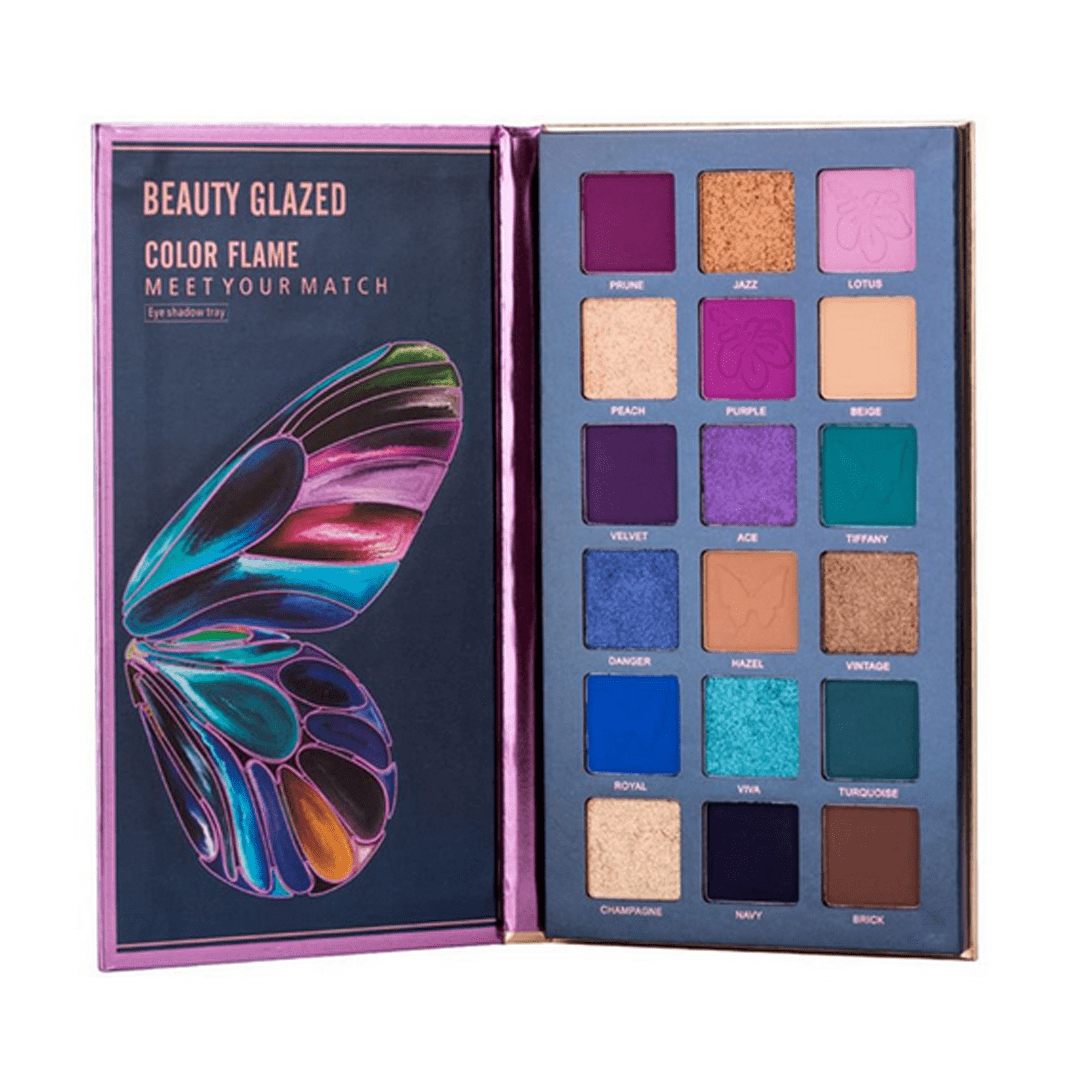 Beauty Glazed Color Flame 18 Colors Eyeshadow Palette #B110