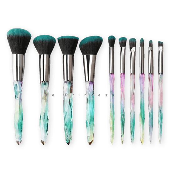 Maange 10 Pieces Crystal Brush Set