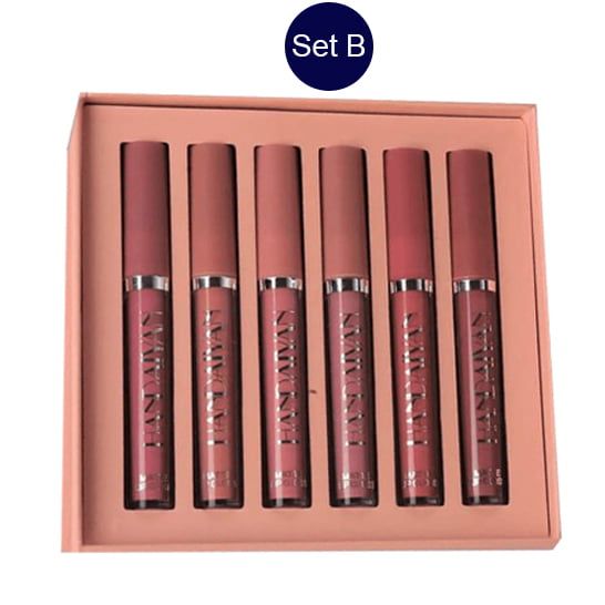 Handaiyan 6 Pieces Matte Liquid Lipstick Set B