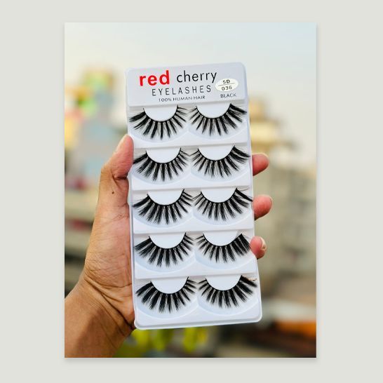 Red Cherry Eyelashes 5pair - 5D-036