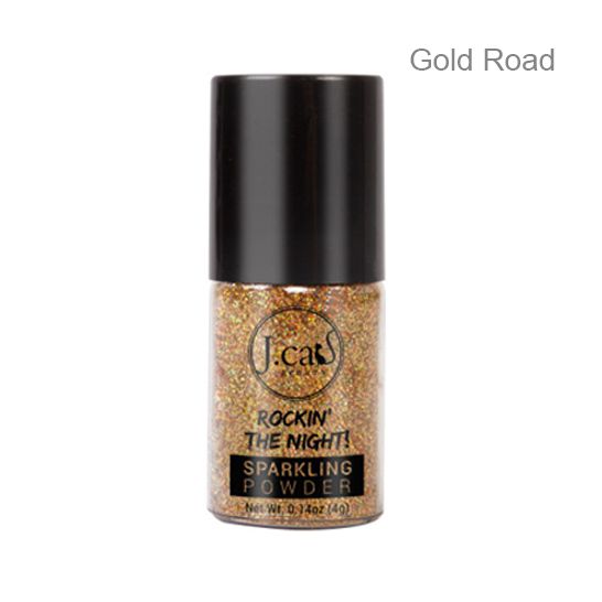 J Cat Rocking The Night Sparkling Powder #Gold Road