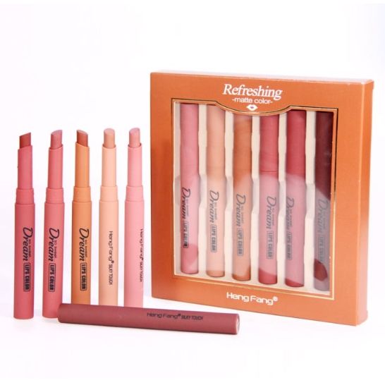 Heng Fang 6 Pieces Refreshing Lipstick Set