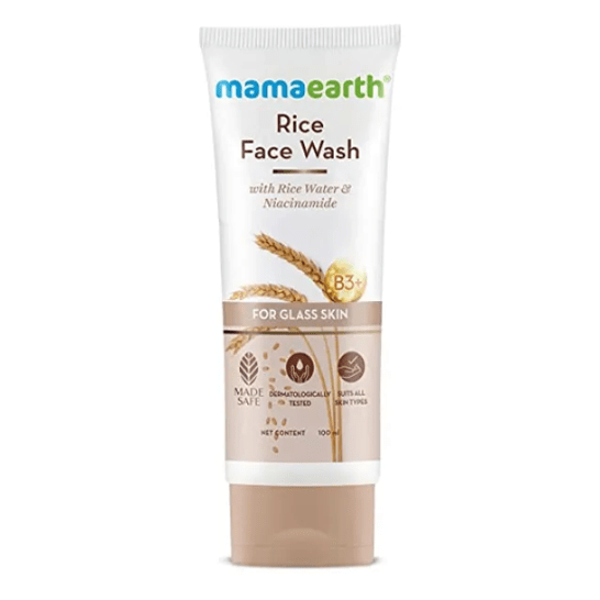 Mamaearth Rice Facewash With Rice Water & Niacinamide for Glass Skin - 100ml