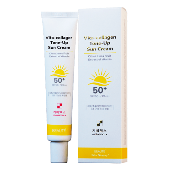 Beaute Vita-collagen Tone-Up Sun Cream SPF 50+ 45ml