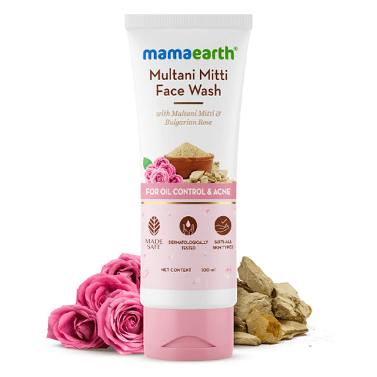 Mamaearth Multani Mitti Facewash With Multani Mitti & Bulgarian Rose