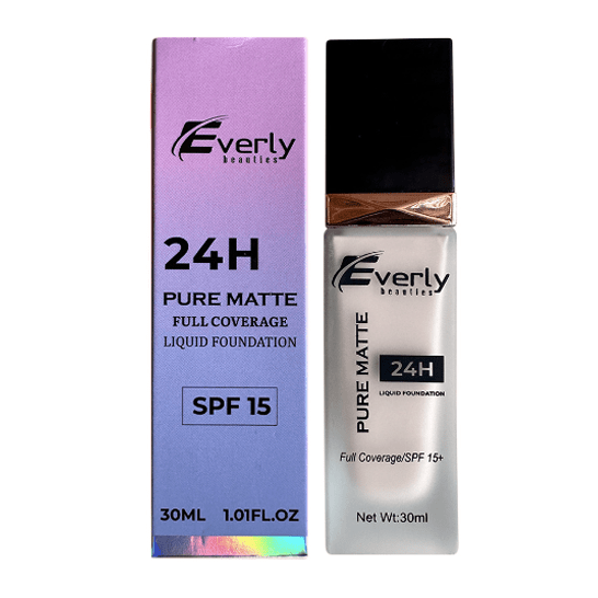 Everly 24h Pure Matte Full Coverage Liquid Foundation