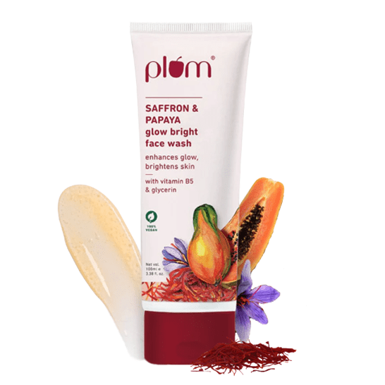 Plum Saffron & Papaya Glow Bright Facewash