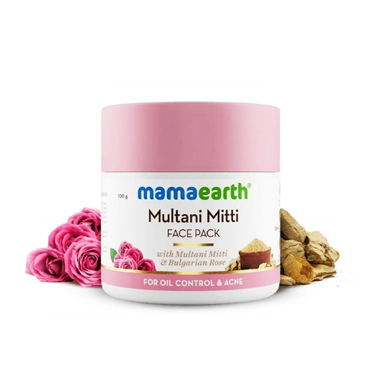 Mamaearth Multani Mitti Face Pack with Multtani Mitti & Bulgarian Rose For Oil Control & Acne