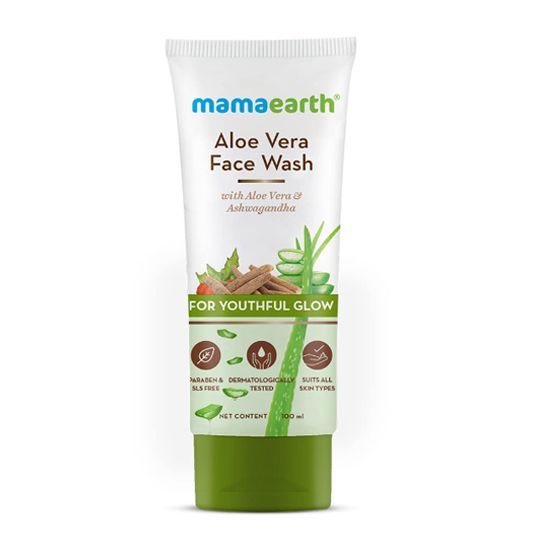 Mamaearth Aloe Vera Facewash With Aloe Vera & Ashwagandha