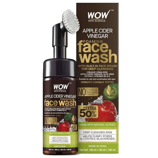 Wow Apple Cider Vinegar Foaming Facewash 150ml