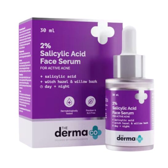 The Derma Co 2% Salicylic Acid Face Serum For Active Acne - 30ml