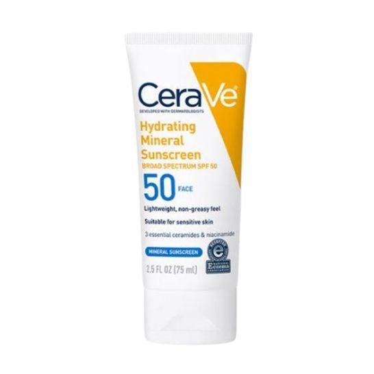 Cerave Hydrating Mineral Sunscreen SPF 50 Face Lotion - 75ml