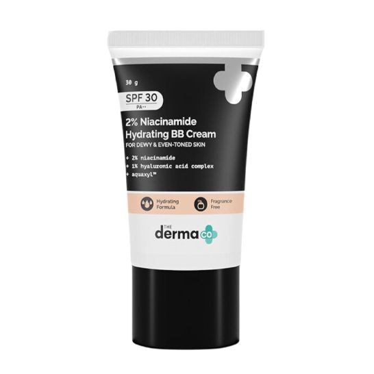 The Derma Co 2% Niacinamide Hydrating BB Cream with 1% Hyaluronic Acid Complex & Aquaxy™ (03-Warm Beige)