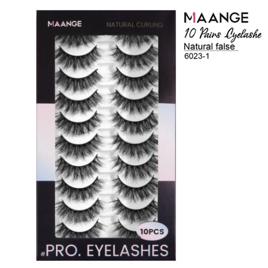 Maange 10 Pair Pro Eyelashes 6023-1