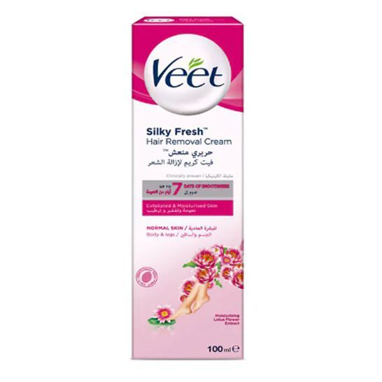 Veet Silky Fresh Hair Removal Cream For Normal Skin - 100gm