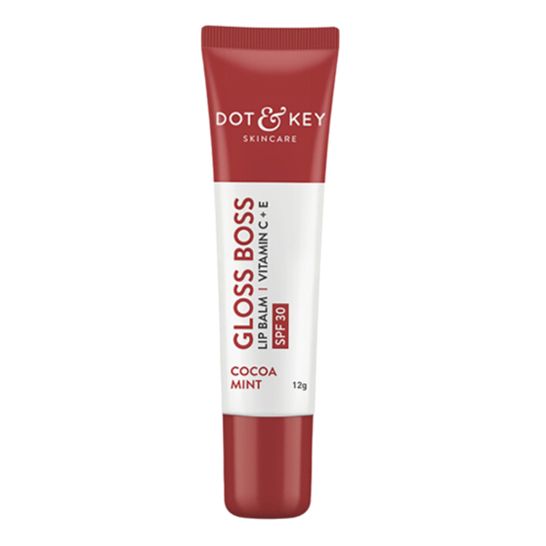 Dot & Key Gloss Boss Lip Balm With Vitamin C + E - Cocoa Mint Spf 30 (12gm)