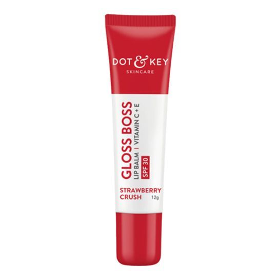 Dot & Key Gloss Boss Tinted Lip Balm Vitamin C + E - Strawberry Crush SPF 30 (12gm)