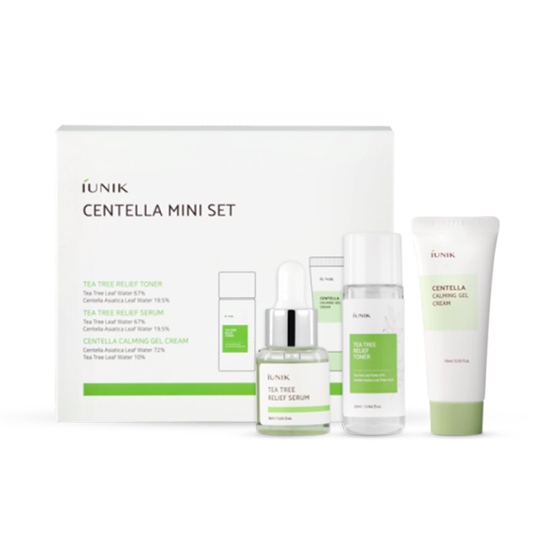 Iunik Centella Mini Set - Toner, Serum & Cream