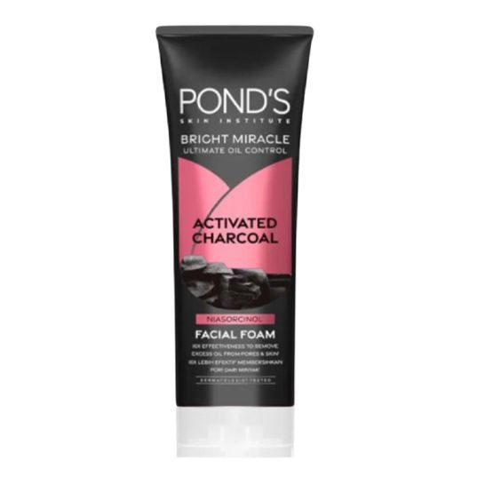 Ponds Bright Miracle Ultimate Oil Control Activated Charcoal Facial Foam Facewash - 100gm