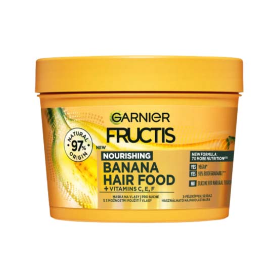 Garnier Ultimate Blends Nourishing Banana Hair Food + Vitamins C, E, F Multi-Use Hair Mask For Dry Hair - 400ml