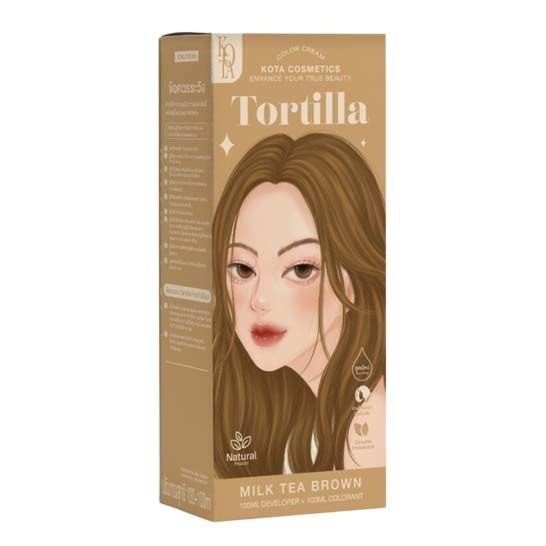 Kota Cosmetics Hair Color Cream Tortilla Milk Tea Brown - 100ml