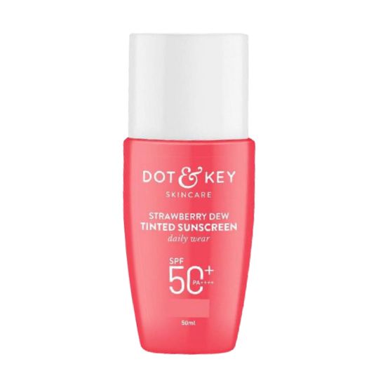 Dot & Key Strawberry Dew Tinted Sunscreen SPF 50+ PA++++ Shade 01 Porcelain