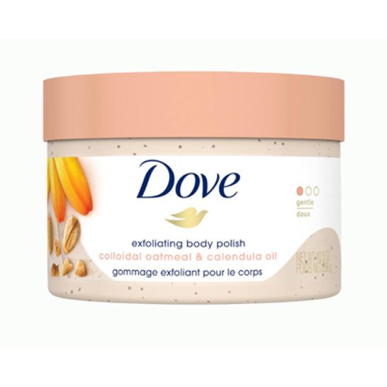 Dove Exfoliating Colloidal Oatmeal & Calendula Oil Body Scrub - 225ml