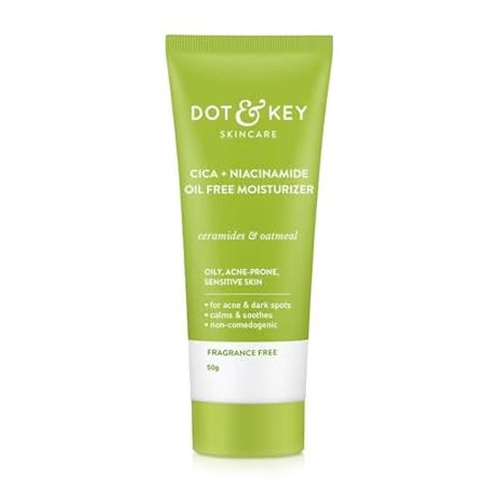 DOT & KEY Cica + Niacinamide Oil Free Moisturizer For Acne Prone Skin - 50gm