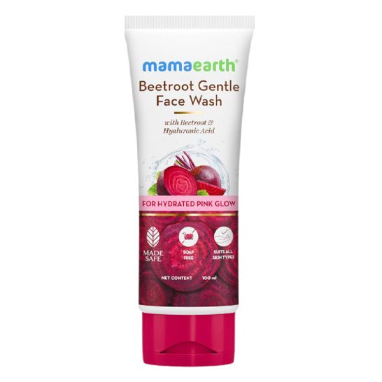 Mamaearth Beetroot Gentle Facewash With Beetroot & Hyaluronic - 100ml