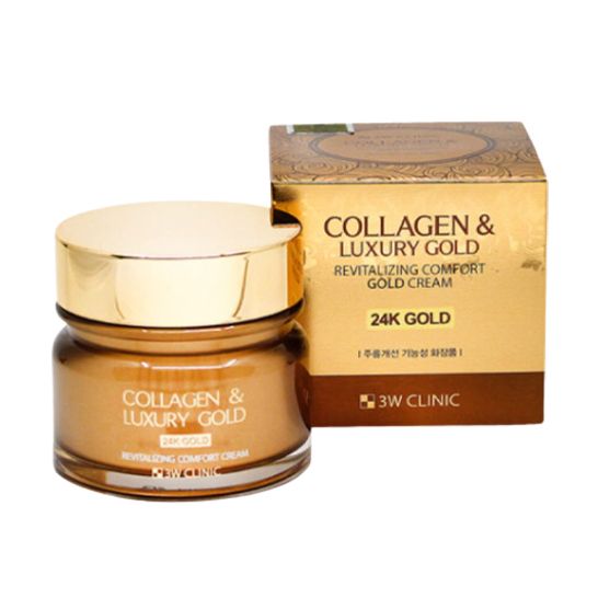 3W Clinic Collagen and Luxury Revitalizing Comfort 24K Gold Cream – 100gm