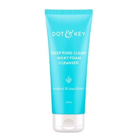 Dot & Key Deep Pore Clean Milky Foam Cleanser - 100ml