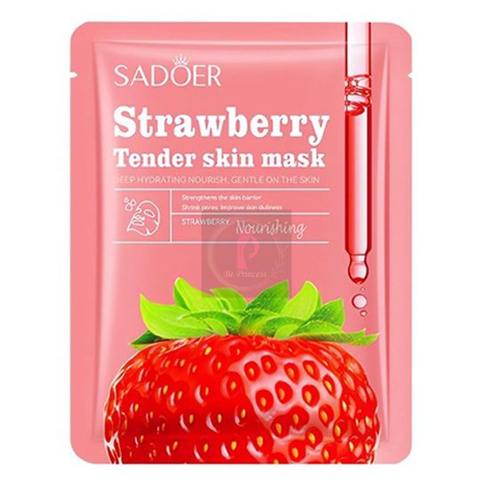 Sadoer Strawberry Tender Skin Facial Mask - 25gm