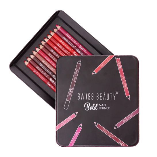 Swiss Beauty Bold Matt Lip Liner 12pcs Set