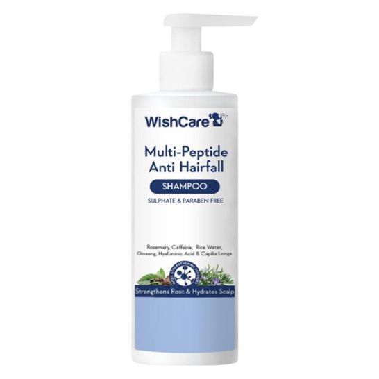 WishCare Multi-Peptide Anti Hairfall Shampoo With Rosemary - 250ml