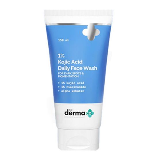 The Derma Co 1% Kojic Acid Face Wash with Niacinamide & Alpha Arbutin For Dark Spots & Pigmentation – 150ml