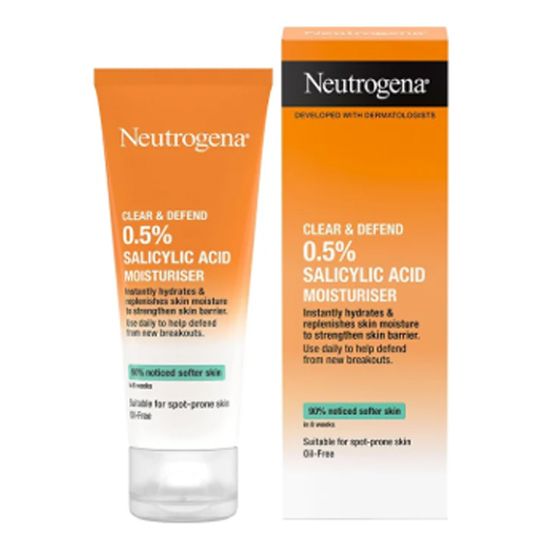 Neutrogena Clear & Defend 0.5% Salicylic Acid Oil Free Moisturiser - 50ml