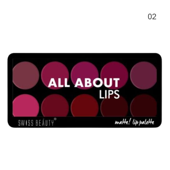 Swiss Beauty All About Matte Lip Palette Shade 02 (12g)