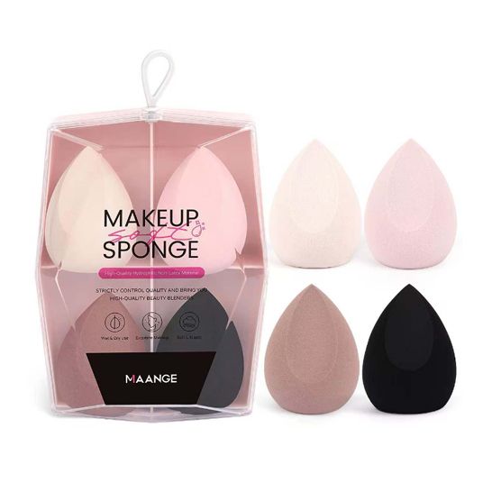 Maange 4pieces Makeup Soft Sponge with Box