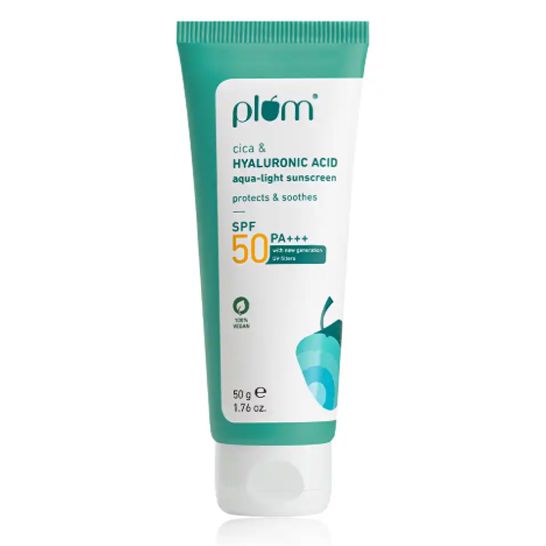 Plum Cica & Hyaluronic Acid SPF 50 PA+++ Sunscreen 50g